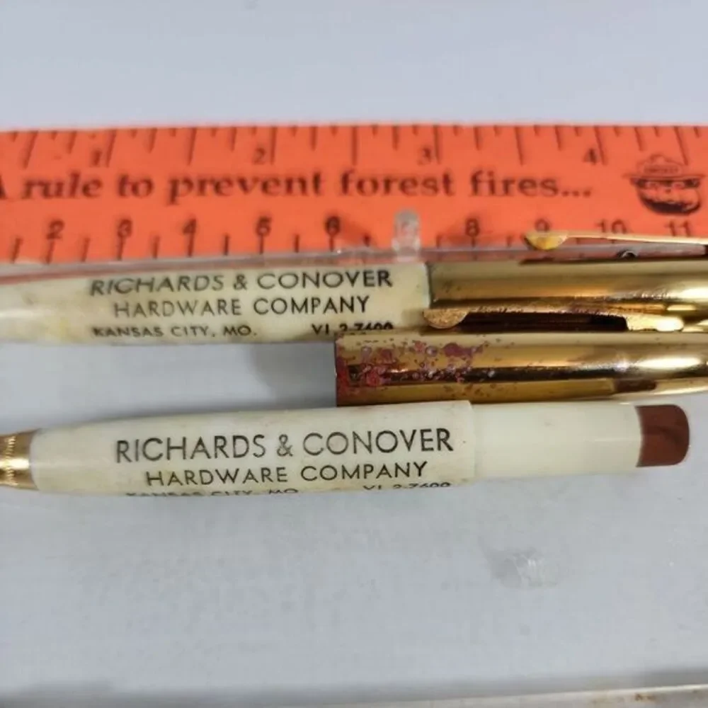 Vtg Ritepoint‎ Mechanical Pencil & Pen Hardware CO, KC, MO rep CO Advertising